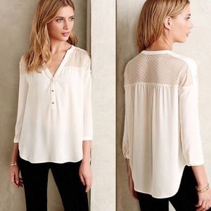 Anthropologie Maeve Henley Blouse